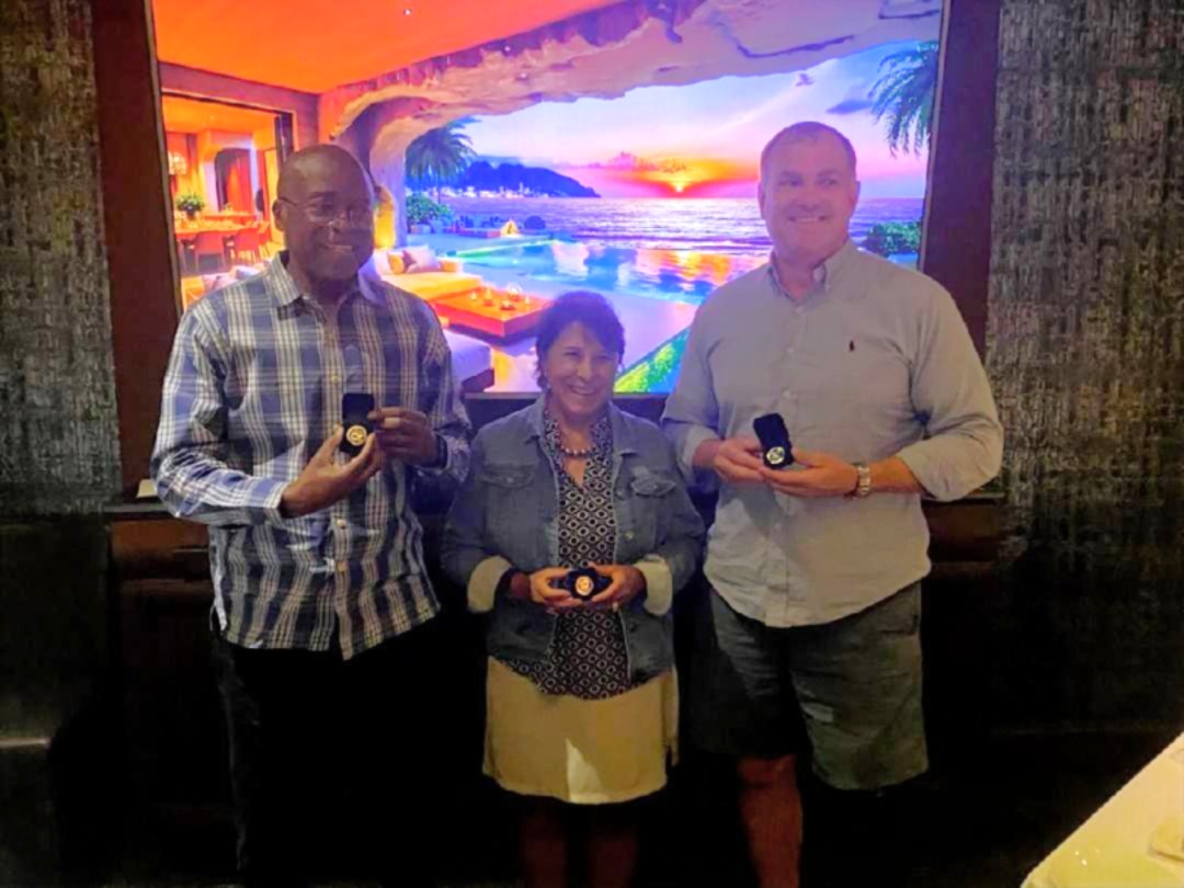 Orthotics Pin Recipients_Larry Word, Jackie Valdez, Tom Martin